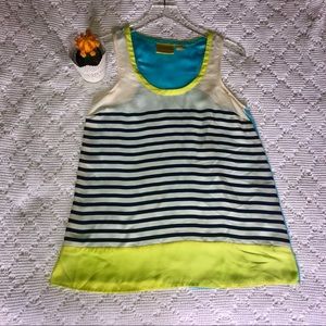 Maeve striped multicolored top size Small